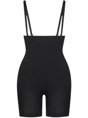 YERALDY Curves Sculpting Black Bodysuit Built-In Shapewear Romper 📐S/M
